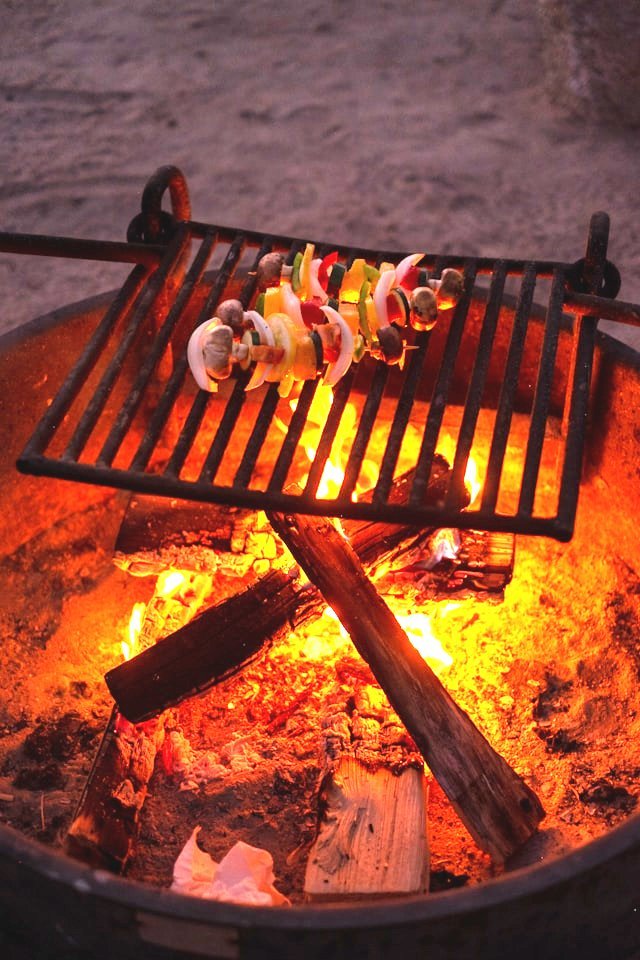 campfire recipes grilled veggie skewers